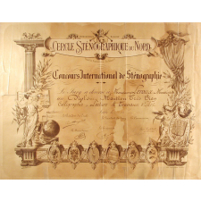 Diplôme de calligraphie, Lecture et Travaux d'Art.