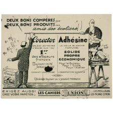 Buvard publicitaire. Corector, Adhésine.