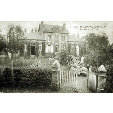 2860 - Mannevillette (S.-I.) - La Mairie et l'Ecole.
