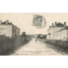 1271 - Cocumont (Lot-et-Garonne) - La Gendarmerie et le groupe scolaire.