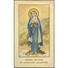 Image religieuse. Grande neuvaine de l'Immaculée conception.
