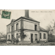 Carsix (Eure) - Maison d'Ecole et Mairie.