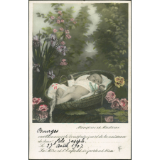 Monsieur et Madame (Bourges) ont l'honneur de vous faire part de la naissance de leur (fils Joseph) Le (27 août 1907). La Mère et l'Enfant se portent bien