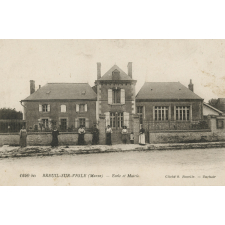 1240 bis - Breuil-sur-Vesle (Marne) - Ecole et Mairie.