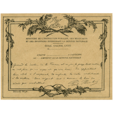 Attestation de participation à l'Emprunt de la Défense Nationale. 