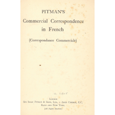 Pitman's Commercial Correspondence in French (Correspondance Commerciale)