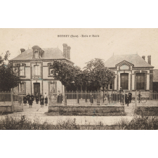 Boisney (Eure) - Ecole et Mairie.