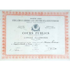 Société Libre d'Emulation du Commerce & de l'Industrie de la Seine-Inférieure - Cours Publics institués et patronnés par la Société, Langue Allemande. 