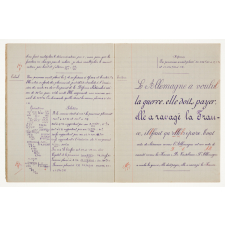 Cahier de devoirs / Ecole de la Madeleine à Nonancourt.