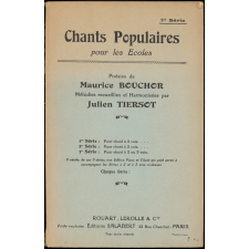 Chants populaires pour les écoles.