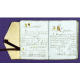 Cahier d'arithmétique Appartenant à Pierre Remy Nicolas Louis Joseph Derniame Demeurant à la Neuville Lez Dorengt, le 27 février 1812.