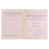 Cahier d'écriture avec modèles imprimés / Les Ponts de Cé. 