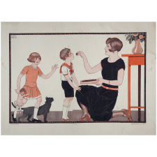 Tableau mural. Nouvelles scènes pittoresques de la vie des enfants : Les enfants aux bonbons .