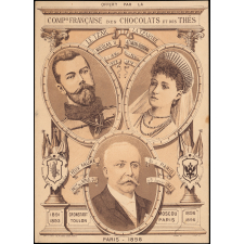 Le Tzar Nicolas II, la Tzarine Alexandra Federowna et Félix Faure.