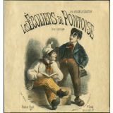 Partition musicale : Les Écoliers de Pontoise. Duo comique. Aux Maisons d'Education.