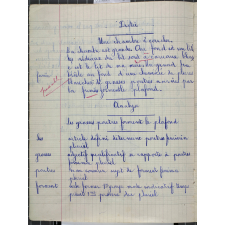 Cahier de devoirs journaliers.