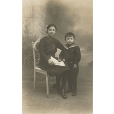 Portrait de frère et soeur.