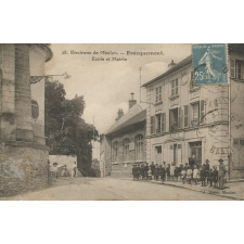 28 - Environs de Meulan - Evecquemont - Ecole et Mairie.