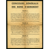 Concours Généraux des Bons d'Armement.