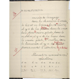 Cahier de devoirs.