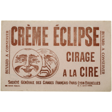 Buvard publicitaire. Crème Eclipse cirage à la cire.