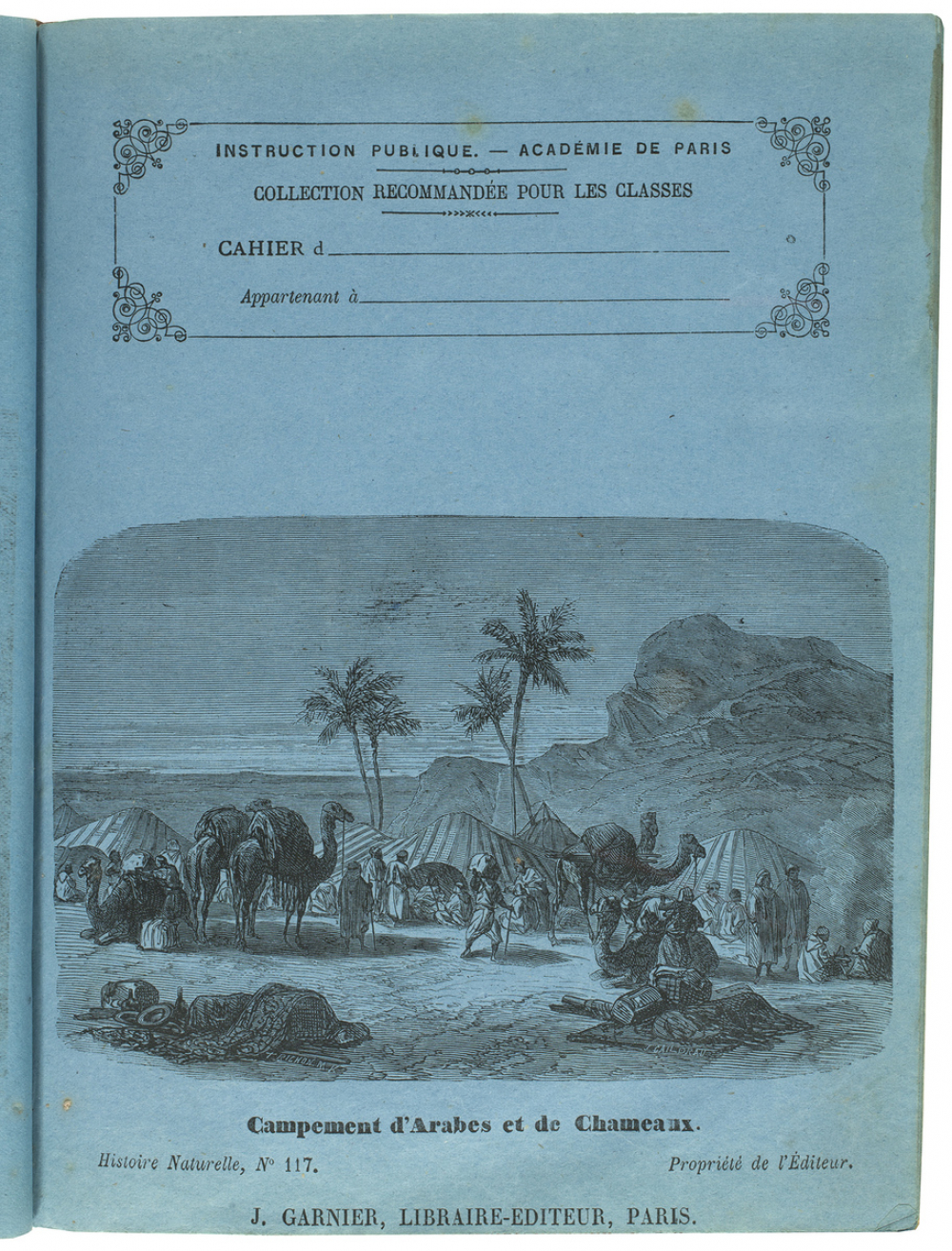 Campement d'Arabes et de chameaux - Histoire naturelle n°117.