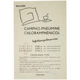Buvard publicitaire. Campho-pneumine Chloramphénicol. 