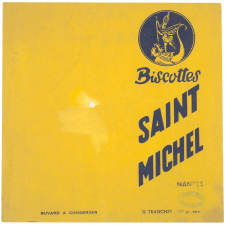 Buvard publicitaire. Biscottes Saint-Michel.