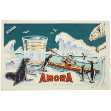 Buvard publicitaire. Amora. Verre Givre et Or.