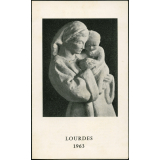 Image religieuse. Lourdes 1963.