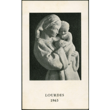Image religieuse. Lourdes 1963.