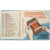 Buvard publicitaire. Chicorée Leroux. Images et cadeaux publicitaires: articles scolaires et jouets. 
