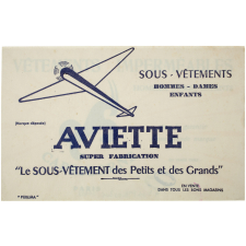 Buvard publicitaire. Sous-vêtements Aviette.