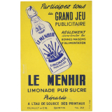 Buvard publicitaire. Le Menhir. Limonade pur sucre.