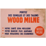 Buvard publicitaire. Semelles et talons Wood Milne.