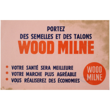 Buvard publicitaire. Semelles et talons Wood Milne.