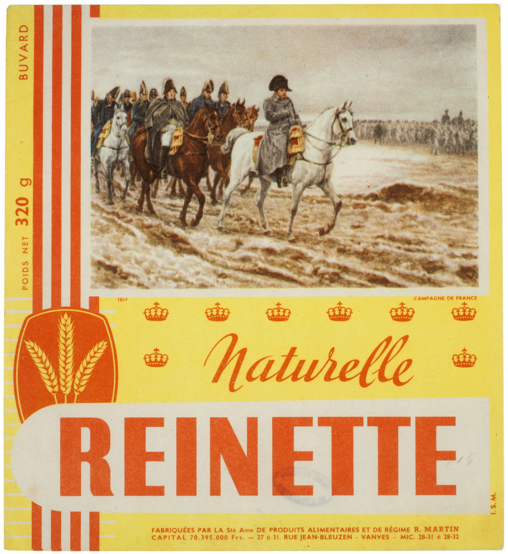 Buvard publicitaire. Campagne de France 1814. Naturelle Reinette.
