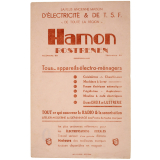 Buvard publicitaire. Hamon. La plus ancienne maison d'électricité & de T.S.F. de toute la région. 