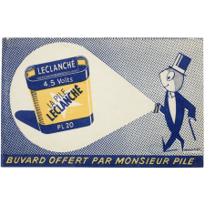 Buvard publicitaire. Pile Leclanché.