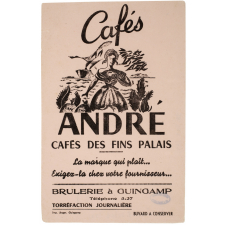 Buvard publicitaire. Cafés André.