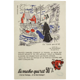 Buvard publicitaire. La vache qui rit. Francis Garnier. 