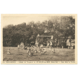 La Providence - Colonie de Vacances de St-Jouin-sur-Mer (Seine-Inf.) - Jeux dans la Prairie.