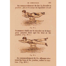 Manuel de gymnastique (première partie) et des exercices militaires.