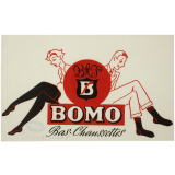 Buvard publicitaire. Bomo. Bas-Chaussettes.