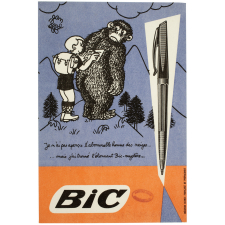 Buvard publicitaire. Bic. L'abominable homme des neiges. 
