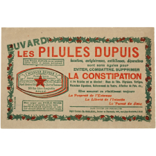 Buvard publicitaire. Les Pilules Dupuis.