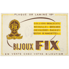 Buvard publicitaire. Bijoux Fix.