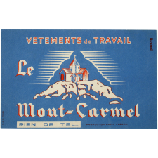 Buvard publicitaire. Vêtements de travail Le Mont-Carmel.