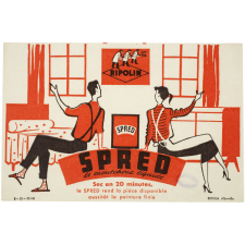 Buvard publicitaire. Spred, le caoutchouc liquide.