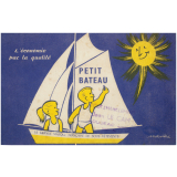 Buvard publicitaire. Petit bateau.